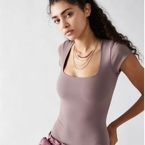 Free People bodysuit - Fair and Square neck